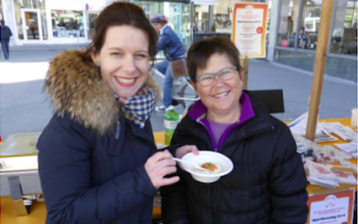 World kidney day 12 March: Cooking event on the Waisenhausplatz in Bern