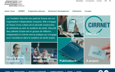 Sécurité des patients Suisse avec un nouveau site web